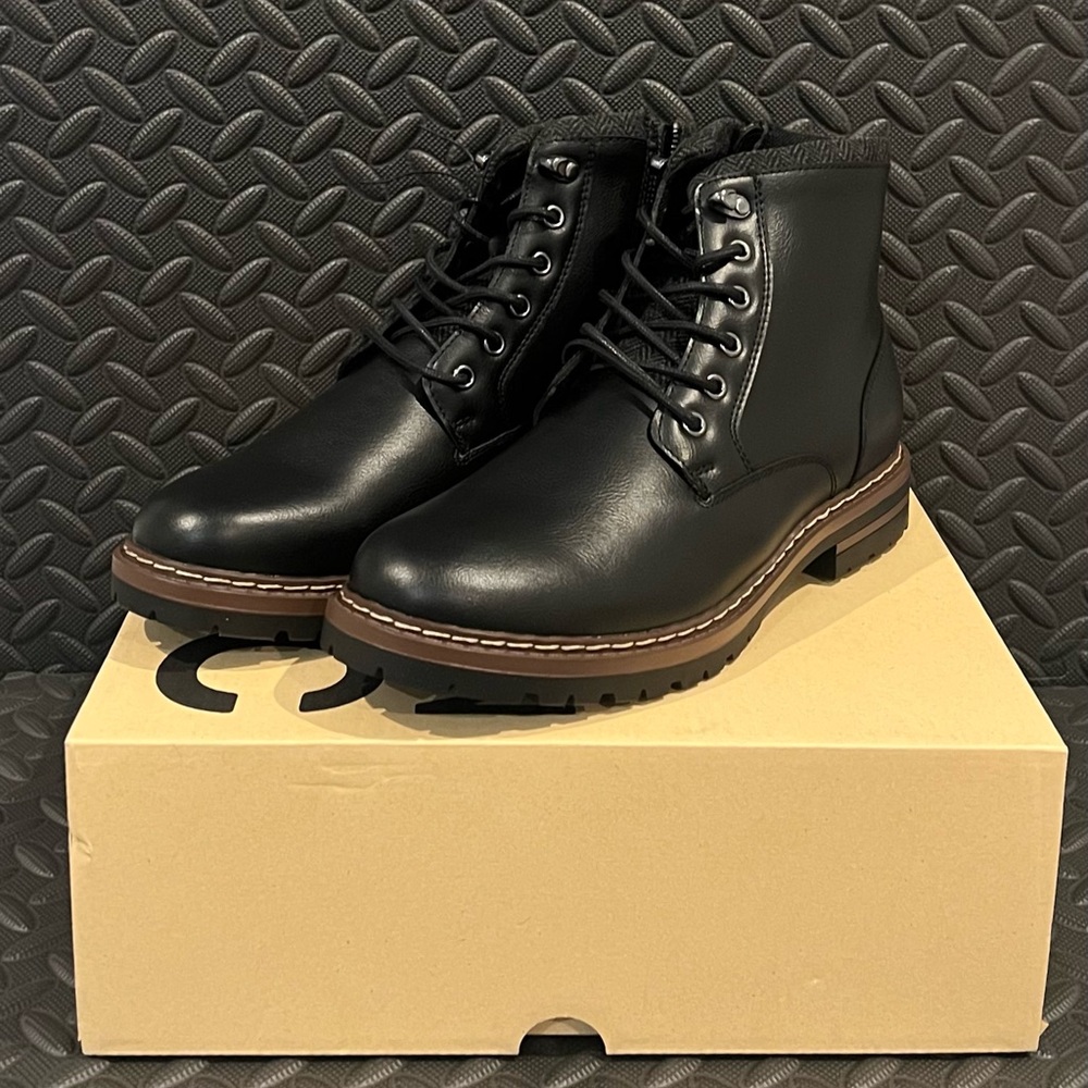 Madden NYC Devon Lace Up Boots Black Mens Sizes